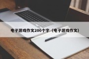 电子游戏作文200个字（电子游戏作文）